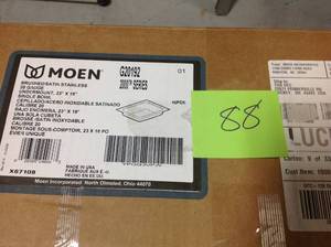 MOEN 2000 Series Undermount Stainless Steel 23 in. Single Bowl Kitchen Sink not used