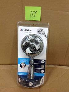 Bathroom Shower Handheld Head Propel Pressure Massager 5-Spray 4.5 in. Chrome in good condition