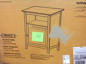 Winsome Wood Nightstand with Door, Brown not used