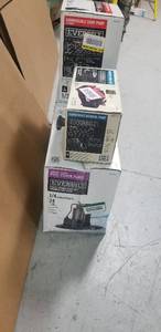 Custumers returns water pump diferent sizes and conditions