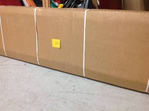 lot 32 image: 72 IN. H X 24 IN. W X 14 IN. D ESPRESSO ESSENTIAL SHOE TOWER KIT not used