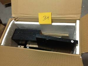 lot 34 image: 7-Drawer Black Chest by HODEDAH not used