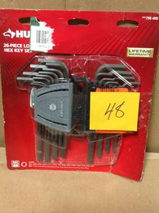 lot 48 image: Husky SAEMetric Long Arm Hex Key Set (26-Piece) in very good condition