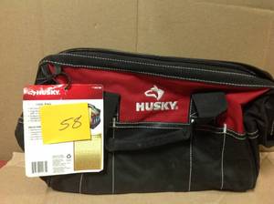 lot 58 image: Husky 15 in. Tool Bag in very good condition