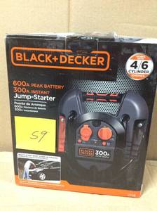 lot 59 image: BLACKDECKER 300 Amp Portable Jump Starter in good condition