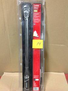 lot 74 image: Husky 50-250 ft. lbs. 12 in. Drive Torque Wrench in very good condition
