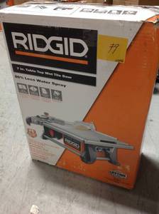 lot 79 image: 6.5 Amp Corded 7 in. Table Top Wet Tile Saw USED in working condition