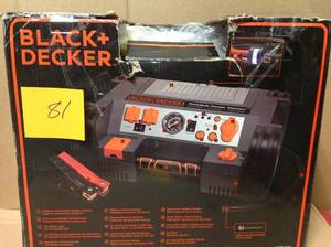 lot 81 image: BLACKDECKER 500-Watt Portable Power Station in very good condition