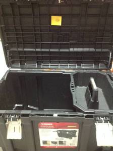lot 82 image: Husky 37 in. Rolling Tool Box Utility Cart Black in very good condition