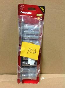 lot 102 image: Husky 38 in. Drive Deep SAE Socket Set (10-Piece) in very good condition