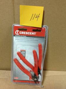 lot 114 image: Crescent 4 in. Shear-Cutter Plier Set (2-Piece) in very good condition