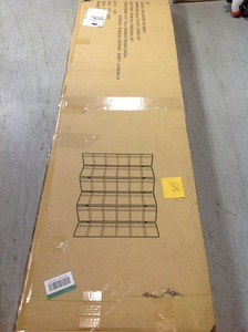 lot 128 image: Oriental Furniture Hover Image to Zoom 6 ft. Grey Double Cross 6-Panel Room Divider not used