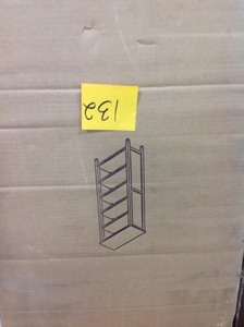 lot 132 image: USL Trent White Large Bookcase not used