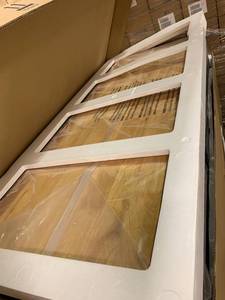 lot 139 image: Husky  Heavy-Duty 61 in. W 10-Drawer 1-Door, Deep Tool Chest Mobile Workbench in Matte Black w Hardwood Top, Pegboard & Shelf  not used