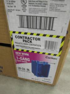 Carlon 1-Gang 20 cu. in. New Work P...