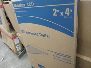 Metalux 2 ft. x 4 ft. White Integra...