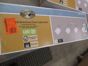 Hampton Bay 4-Light Brushed Nickel ...