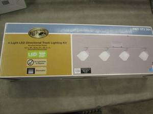 Hampton Bay 4-Light Brushed Nickel ...