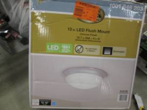 Hampton Bay 13 in. Chrome LED Flush...