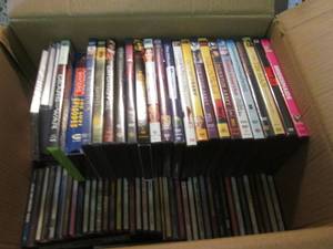 lot 108 image: Lot of Assorted DVDs CDs Etc  EW3...