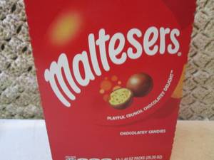 lot 138 image: Box of 18 Bags of Maltesers Candy B...