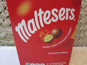 lot 139 image: Box of 18 Bags of Maltesers Candy B...