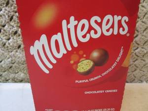 lot 140 image: Box of 18 Bags of Maltesers Candy B...