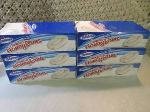 lot 147 image: 6 Big Boxes of Iced Jumbo Honey Bun...