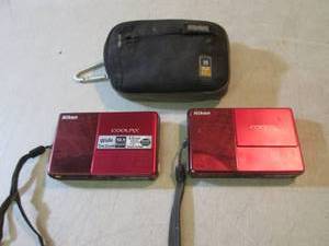 lot 157 image: 2 Nikon Cool Pix Digital Cameras No...
