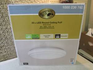 lot 159 image: Hampton Bay Dimmable 20 Round Whit...