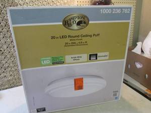 lot 167 image: Hampton Bay Dimmable 20 Round Whit...