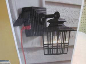 lot 168 image: Hampton Bay Mission Style Black wit...