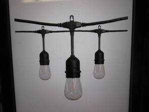 lot 173 image: Hampton Bay 24 ft 12-Light Filament...