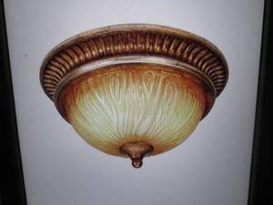 lot 185 image: Hampton Bay Creme Brulee 2-Light Ke...
