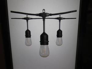 lot 187 image: Hampton Bay 24 ft 12-Light Filament...