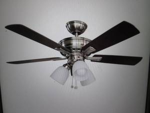 lot 232 image: Vaurgas 44 LED Indoor Brushed Nick...