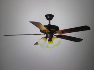 lot 236 image: Glendale 52 LED Indoor Oil-Rubbed ...