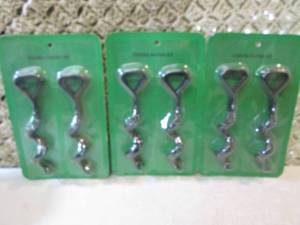 lot 253 image: 3 8-packs of Metal Twist Anchor Sta...