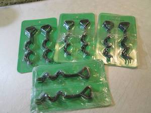 lot 258 image: 4 8-packs of Metal Twist Anchor Sta...