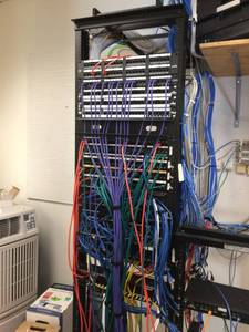 lot 51 image: $$$$ Server Rack With Extras - Winning Bidder To Remove