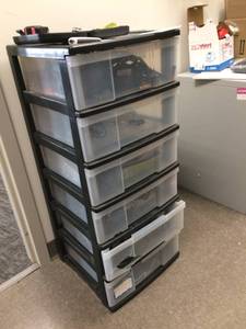 lot 57 image: 6 Drawer Plastic Organizer - Contents Not Included