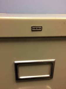lot 65 image: Lot Of 4 High Quality HON HEavy Duty Metal Filing Cabinets - Great Condition MSRP $300 Each