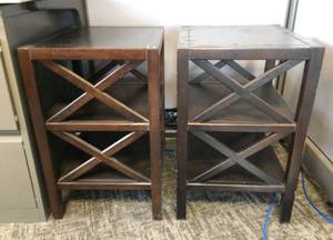 lot 74 image: 2 Wood End Tables
