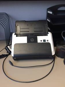 lot 83 image: HP SCANJET PRO 3000 s2 and Lot Of Office Supplies