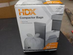 lot 2 image: HDX Compactor Bags box of 30- 18 g...