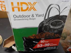 lot 3 image: HDX Outdoor and Yard Drawstring Bag...