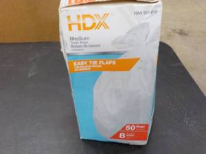 lot 16 image: HDX  Medium Trash Bags box of 50 -...