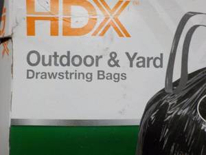 lot 21 image: HDX Outdoor and Yard Drawstring Bag...