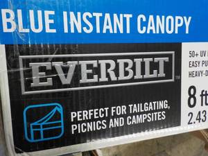 lot 28 image: Everbilt Blue Instant Canopy 8 ft x...