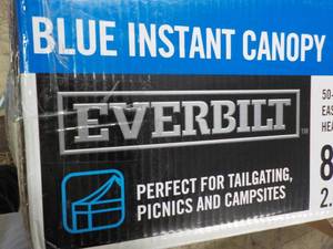 lot 29 image: Everbilt Blue Instant Canopy 8 ft x...
